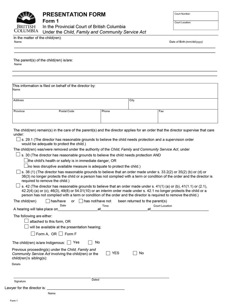 Vol. 62, No. 5 – B.C. Reg. 49/2019