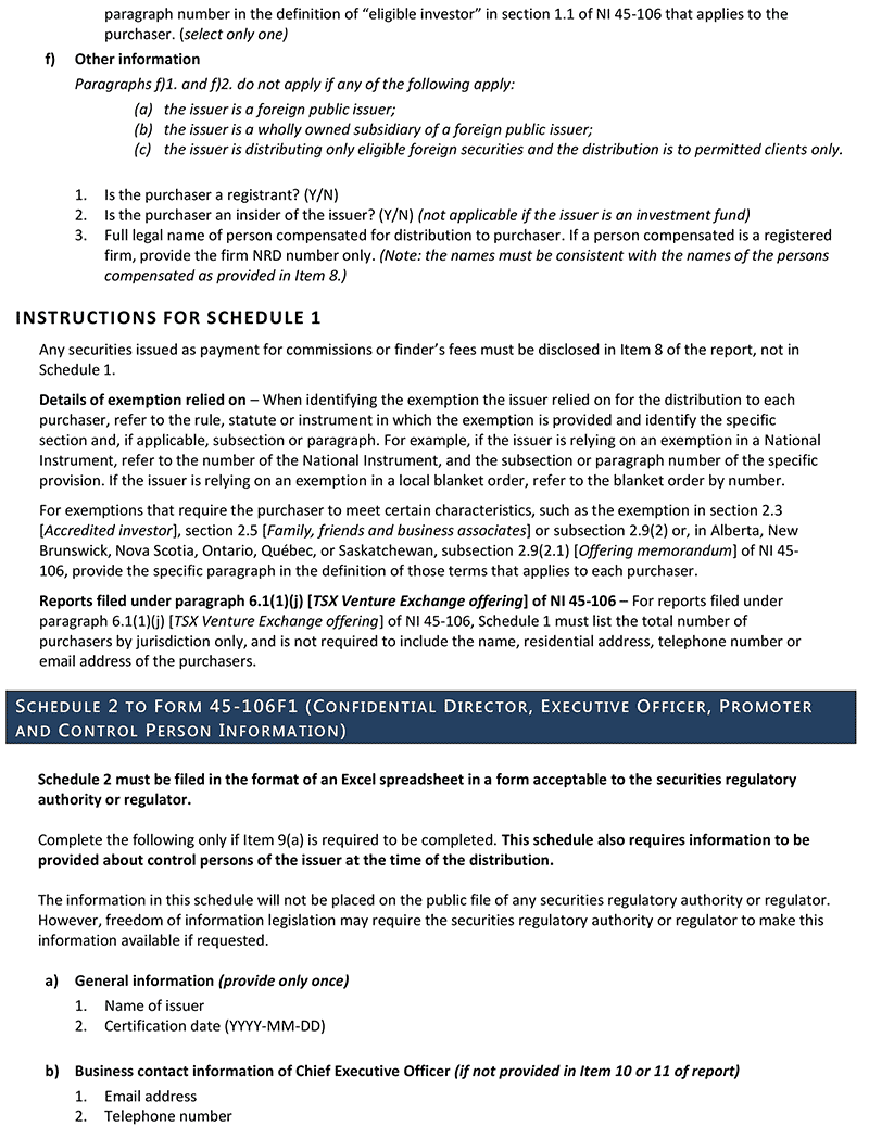 Form 45-106F1, page 13