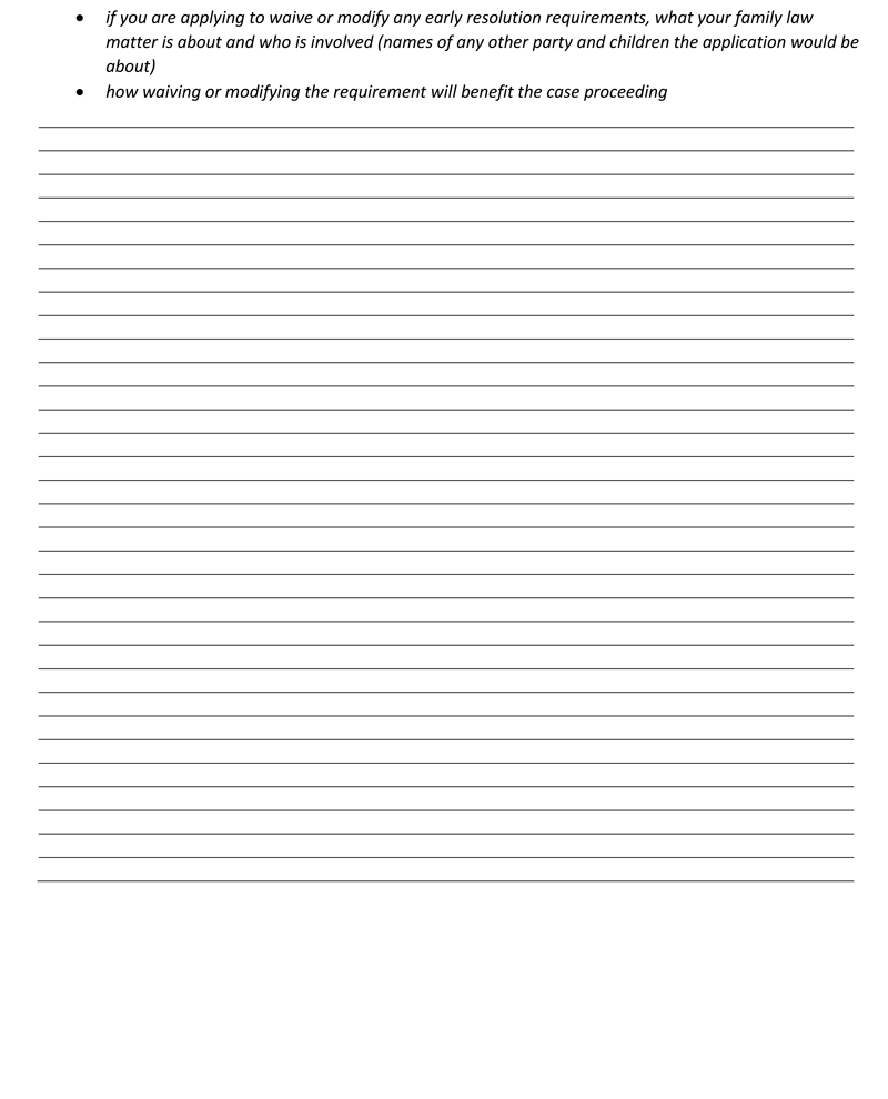 Application for Case Management Order Without Notice or Attendance page 7