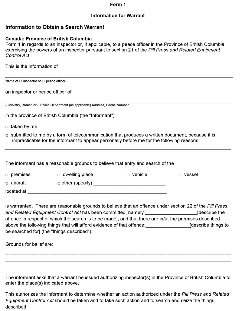 Form 1, page 1